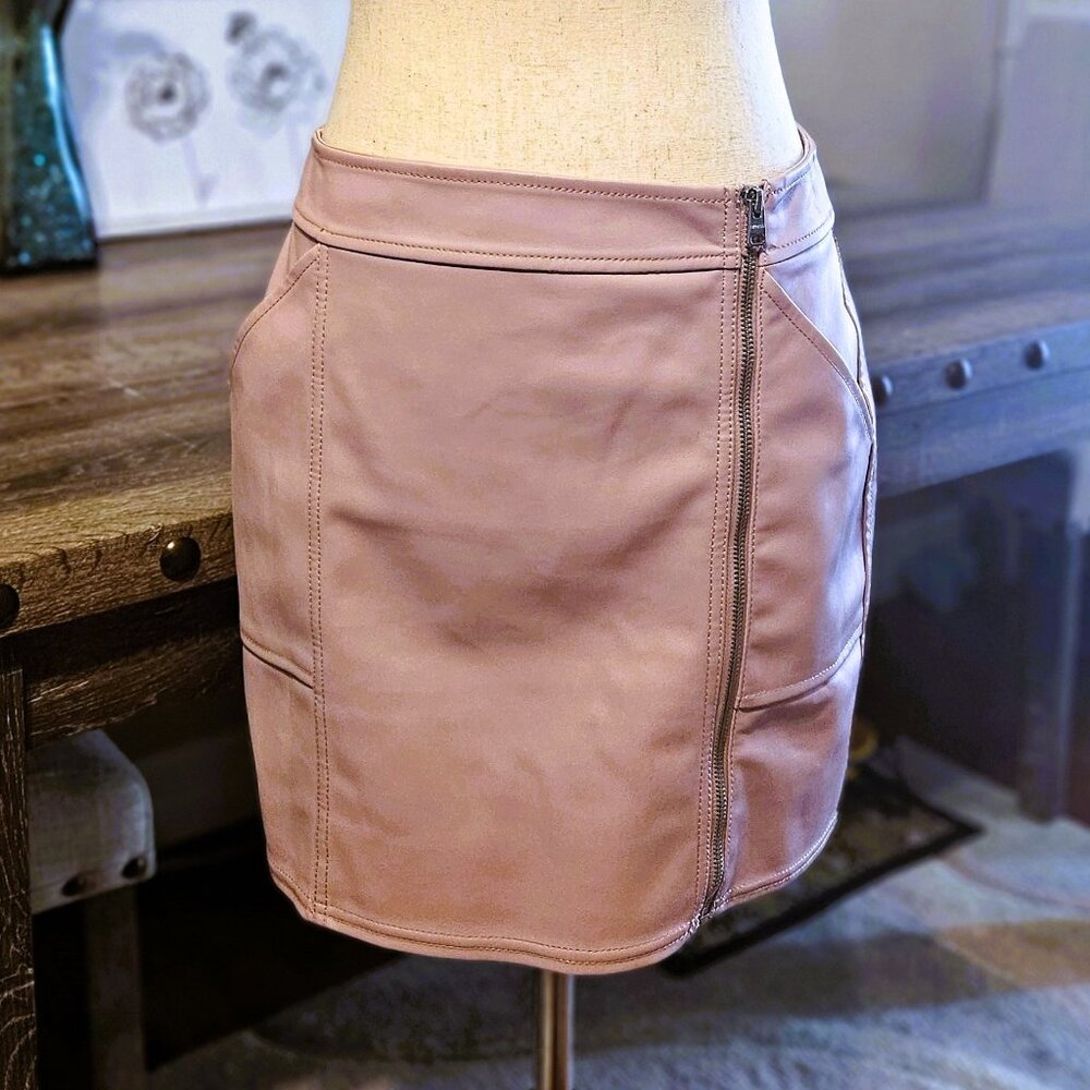 Faux Leather Mini Skirt